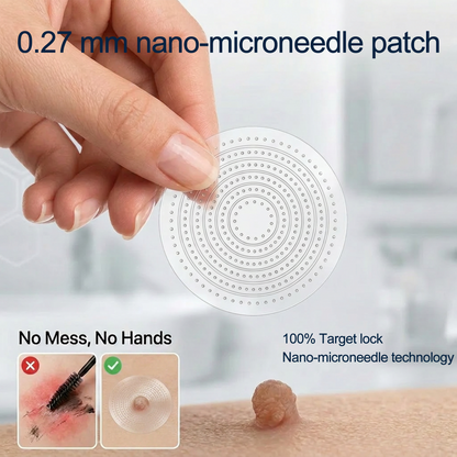 【 🎀Last Day Promotion 70% OFF🎀】🇳🇿𝐇𝐞𝒂𝒍𝗿𝗶𝙯𝙚®2-in-1 Microneedle & Hydrocolloid Patch| Removes Raised Moles, Acne, Flat Warts & Skin Tags | Helps Improve Wrinkles, Scars & Blemishes | Invisible Patches for Face & Body